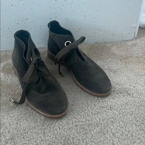 Olive green Kate Spade booties